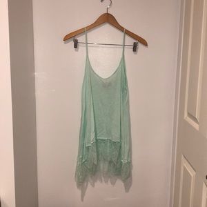 Teal tank top